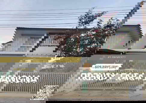 Detached house for rent ✨ Trendy Tara Bangna ✨ 3 bedrooms, 3 bathrooms, corner house, fully furnished, near the airport.