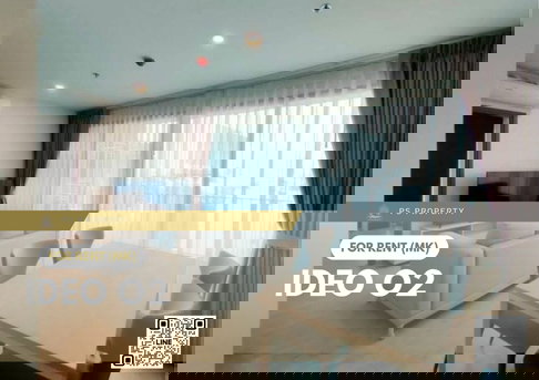 ให้เช่า 📍 IDEO O2 📍 2 ห้องนอน 2 ห้องน้ำ เฟอร์นิเจอร์ และ เครื่องใช้ไฟฟ้าครบ ใกล้ BTS บางนา