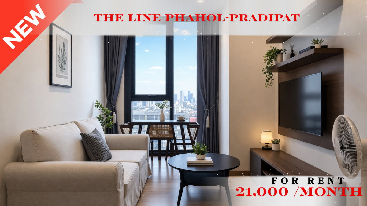 🍀🍀🍀 Prime condo location 🚆ให้เช่า📌 เดอะไลน์ พหล-ประดิพัทธ์ (Line:@rent2022)BTS สะพานควาย ✨พร้อมเข้าอยู่🌼A11073