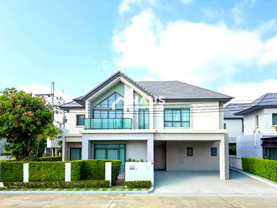 บ้านเดี่ยว นนทบุรี : 🚨 ด่วน! สเปคในฝัน มุมวิวสวน (จอดรถ 3 คัน) หน้าไม่ชนใคร 🔥 ขายบ้านเดี่ยว บางกอก บูเลอวาร์ด พระราม 5 🔥 / 4 ห้องนอน #HRM5064