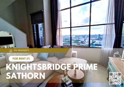 คอนโดให้เช่า : ให้เช่า 📍 Knightsbridge Prime Sathorn 📍 เฟอร์นิเจอร์ และ เครื่องใช้ไฟฟ้าครบ ใกล้ BTS ช่องนนทรี