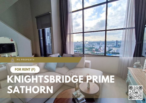 ให้เช่า 📍 Knightsbridge Prime Sathorn 📍 เฟอร์นิเจอร์ และ เครื่องใช้ไฟฟ้าครบ ใกล้ BTS ช่องนนทรี
