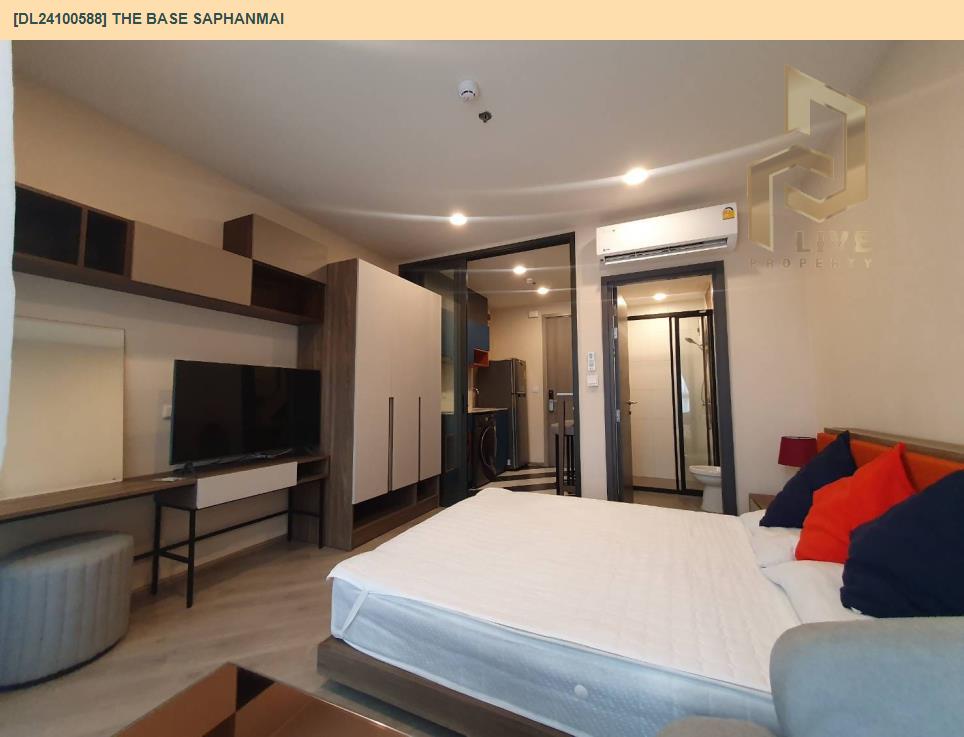 รูป DL24100588 ให้เช่าคอนโด เดอะ เบส สะพานใหม่ (THE BASE Saphanmai) ใกล้ BTS สายหยุด พร้อมเข้าอยู่ โทรด่วน 0656259498 LineID @257sxzzu - รูปที่ 2/6