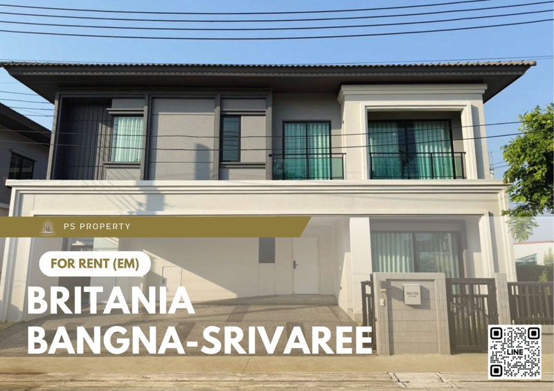 บ้านเดี่ยวให้เช่า : บ้านเดี่ยวให้เช่า ✨ Britania Bangna-Srivaree ✨ 4 ห้องนอน 5 ห้องน้ำ บ้านเดี่ยวหลังใหญ่ แปลงมุม ติดสวน