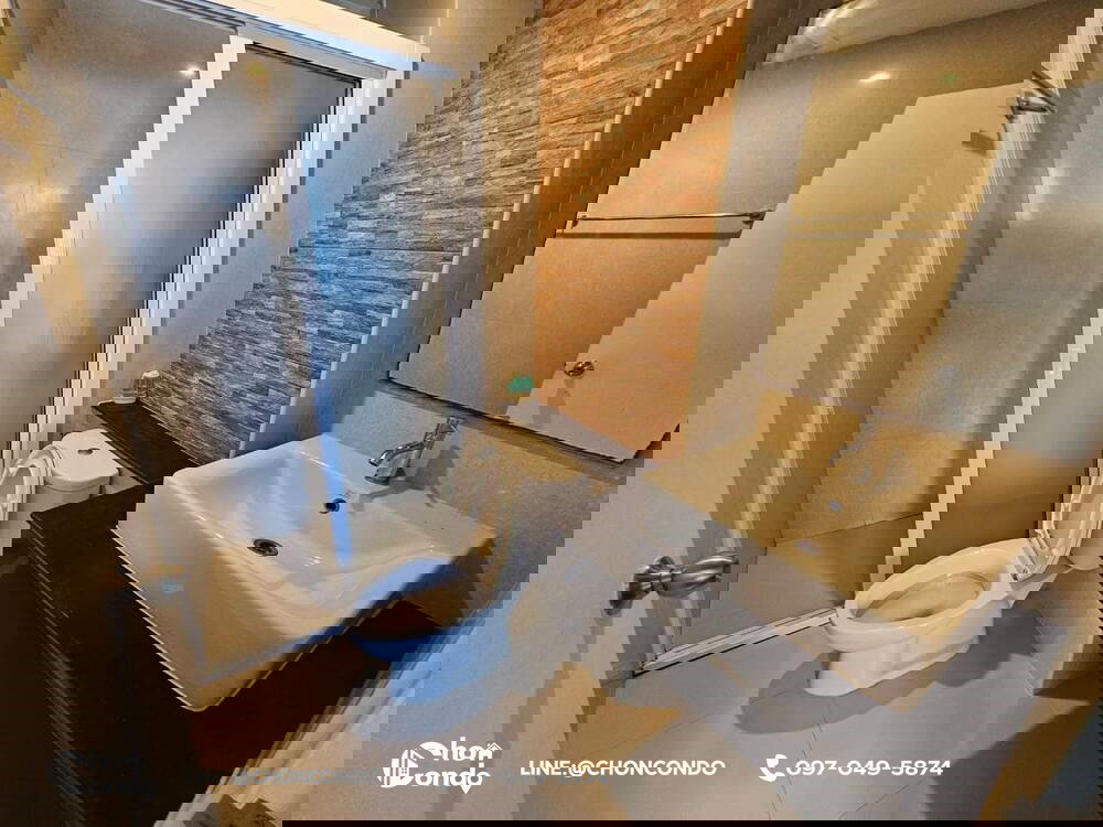 รูป Room3@sea ชั้น4 บางแสน --------มีเครื่องซักผ้า+แอร์2ตัว+ใกล้ทะเล--------Tel 097-049-5874 (Line: @choncondo มี@ด้วย) - รูปที่ 4/11