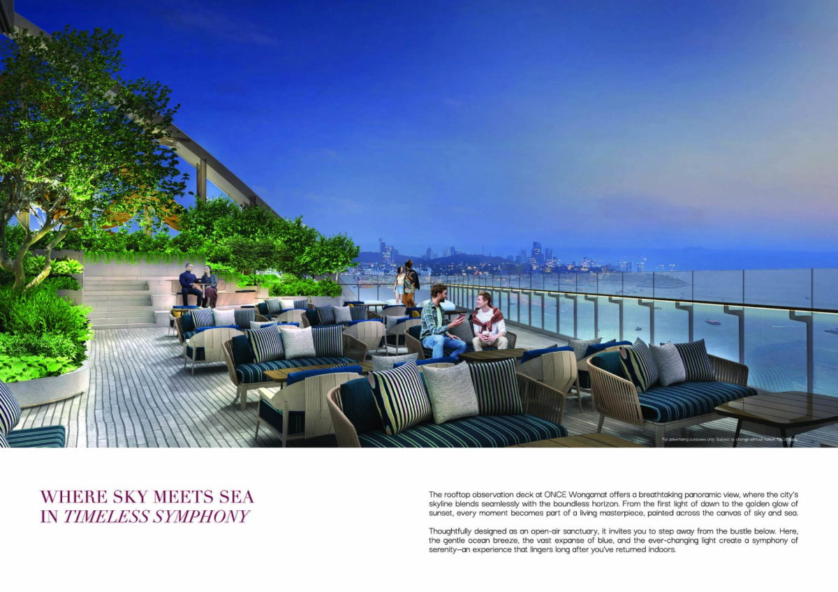 รูป 1Bedroom 34.30 Sq.m 𝐎𝐍𝐂𝐄 𝐖𝐎𝐍𝐆𝐀𝐌𝐀𝐓 A Super-Luxury Freehold development in the prime Wongamat – North Pattaya location. - รูปที่ 7/13