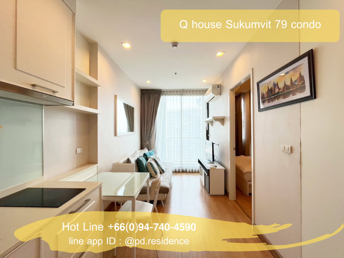 รูป 🅵🅾️🆁 🆁🅴🅽🆃 𝗤 𝗛𝗼𝘂𝘀𝗲 𝗦𝘂𝗸𝗵𝘂𝗺𝘃𝗶𝘁 𝟳𝟵 1 ห้องนอน 1 ห้องน้ำ  ขนาด 30 ตร.ม. 15,000 บาท / เดือน - รูปที่ 2/12