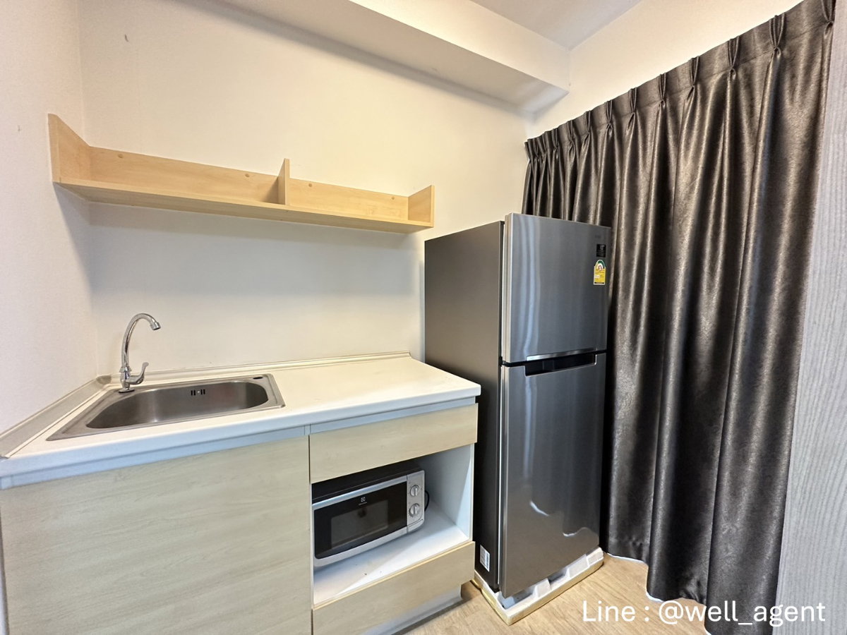 รูป For Rent | เดอะพอยต์ คอนโด รังสิต-คลอง 6  📞 Call: 064-242-6068  🌊 เฟอร์ครบ | วิวสูง | มีเครื่องซักผ้า - รูปที่ 8/10