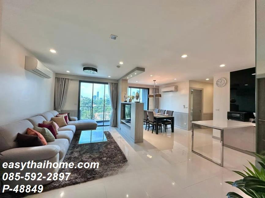 รูป [ห้องหรู 3 นอน วิวเมืองสวย P-48849] ทราเพโซ สุขุมวิท 16 ไซส์ใหญ่ 143 ตรม. ใกล้ MRT ศูนย์สิริกิติ์ 80,000 บาท | line @easythaihome 085-592-2897 - รูปที่ 9/14
