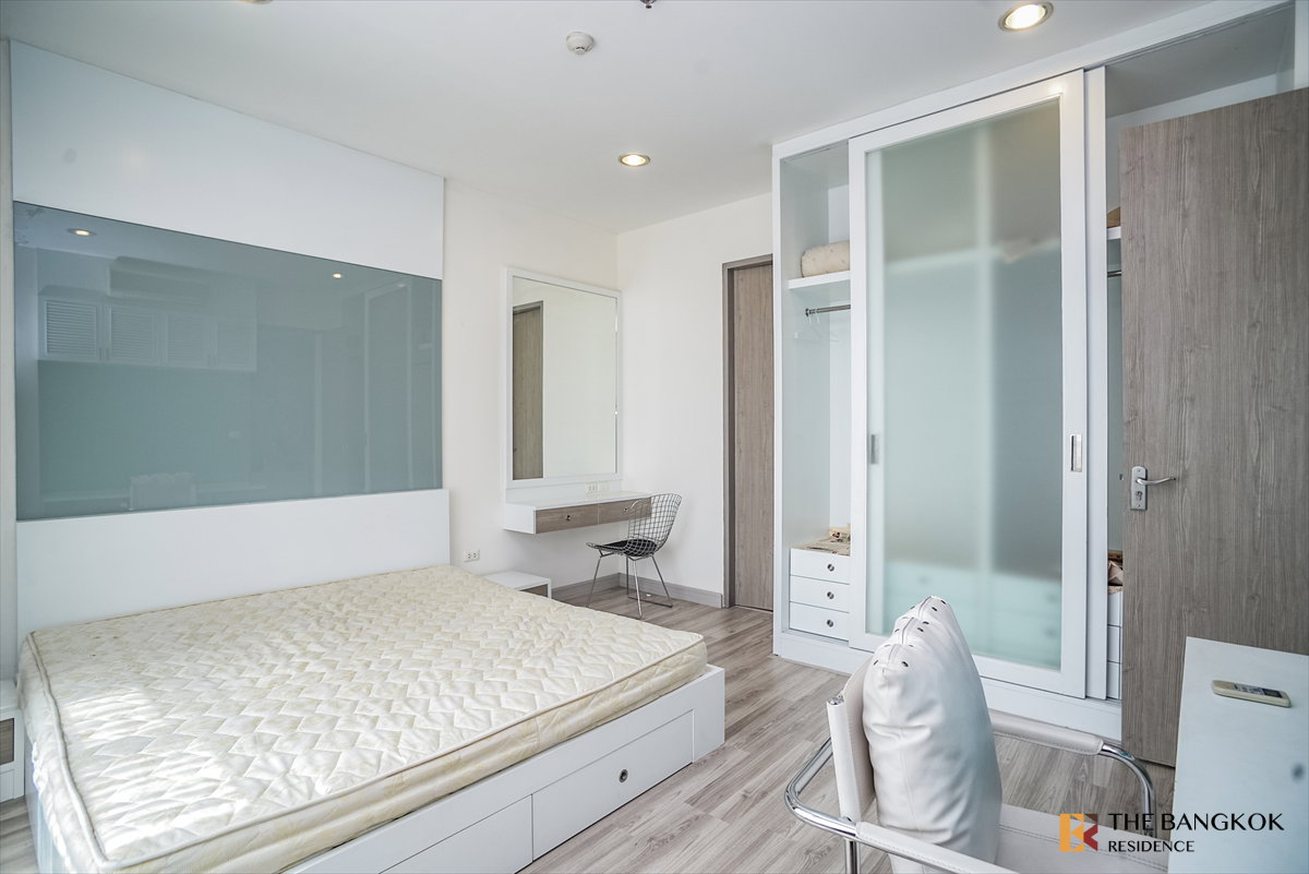 รูป เช่าคอนโด 🌃 Baan Klang Krung Siam Pathumwan ใกล้ BTS ราชเทวี 1นอน 60ตรม 💙ยูนิตแต่งสวยโทนฟ้า - รูปที่ 6/8