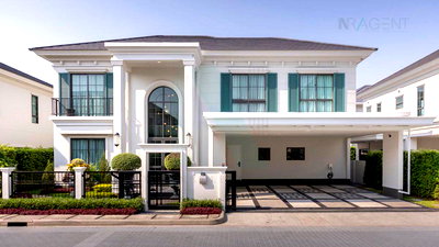 Houses for rent Market Village Suvarnaphumi : 📌 For Rent 2-story House SETTHASIRI BANGNA KM.10 4 bedroom 5 bathroom