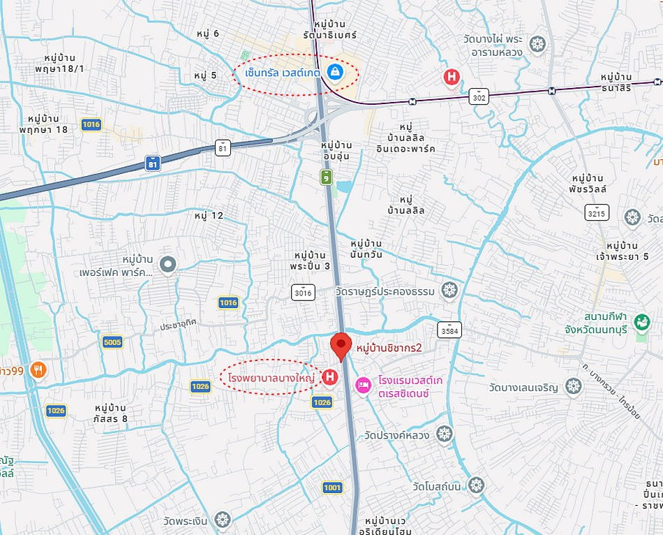 รูป Call : 082-661-4789 หมู่บ้านชิชากร 2 บางใหญ่ บ้านรีโนเวทใหม่ทั้งหลัง 4 ห้องนอน 3 ห้องน้ำ ทำเลทองติดถนนกาญจนาภิเษก ใกล้เซ็นทรัลเวสต์เกต เพียง 3.5 กม. - รูปที่ 13/14