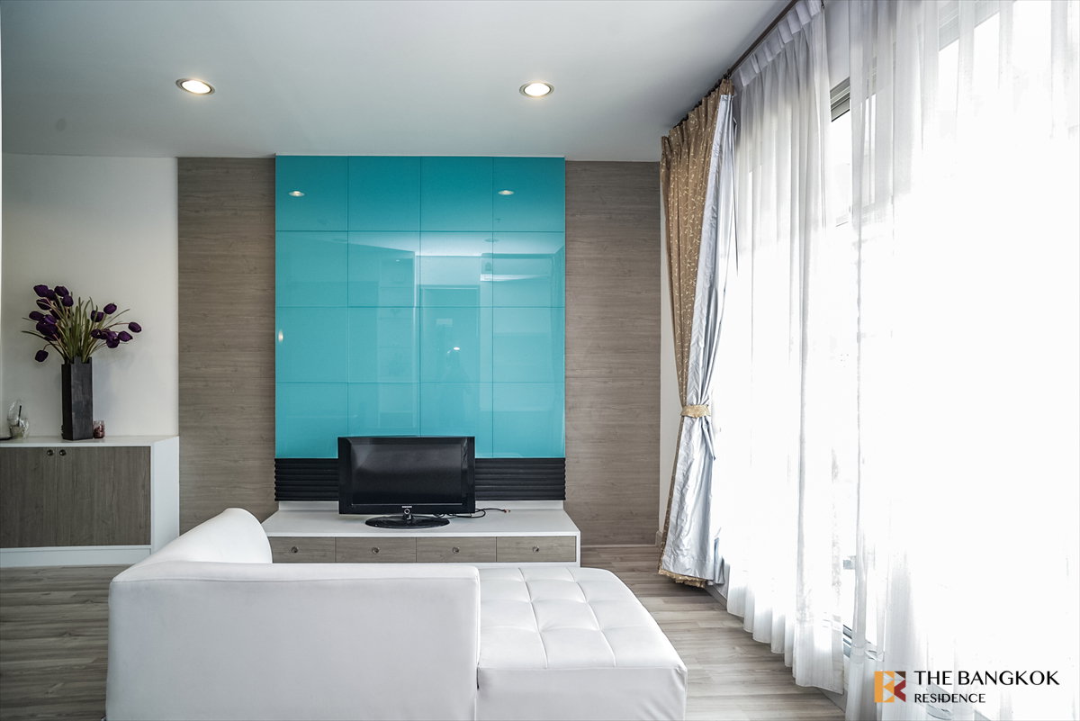 รูป เช่าคอนโด 🌃 Baan Klang Krung Siam Pathumwan ใกล้ BTS ราชเทวี 1นอน 60ตรม 💙ยูนิตแต่งสวยโทนฟ้า - รูปที่ 4/8