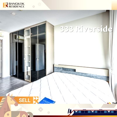ขายคอนโด : ✨ขายคอนโด 333 Riverside ห้องสวย เฟอร์ครบ ชั้นสูง ใกล้ Mrt บางโพ