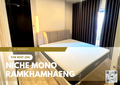 Condos for rent : For Rent ✨ Niche Mono Ramkhamhaeng ✨ Fully furnished with appliances. Near The Mall Bangkapi.