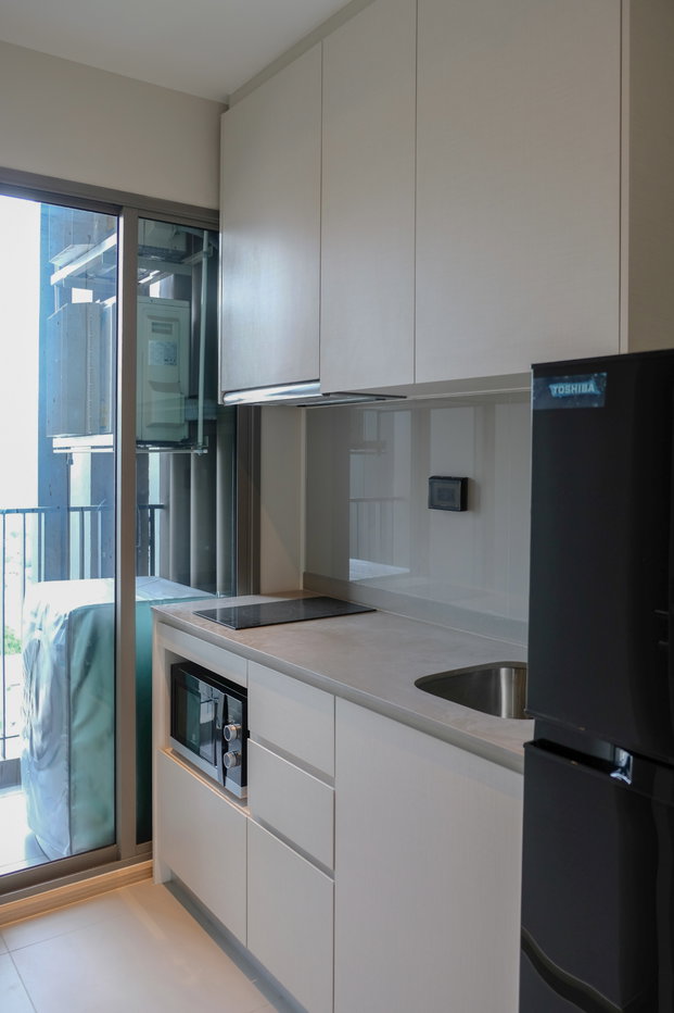 รูป ✅ ✅ ให้เช่า - Whizdom Station Ratchada - Thapra , 1 ห้องนอน พร้อมเข้าอยู่ ติดต่อไลน์ @bktasset โทร 095-325-8928 - รูปที่ 3/5