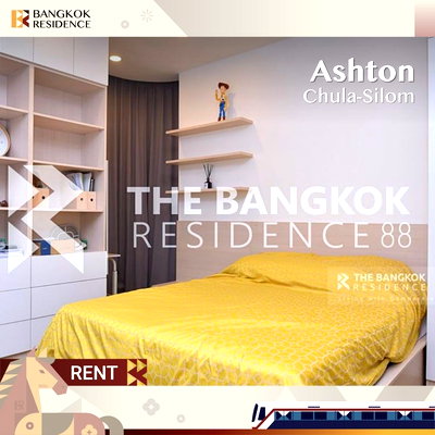 คอนโดให้เช่า : เช่าคอนโด⭐Ashton Chula-Silom ใกล้ MRT สามย่าน 25K 1นอน 34.5ตรม 🧸 ยูนิตเฟอร์ครบ 
