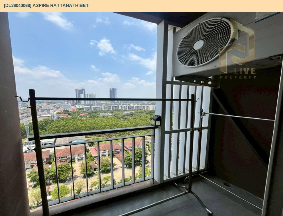 รูป DL26040068 ให้เช่าคอนโด แอสปาย รัตนาธิเบศร์ (Aspire Rattanathibet ) ใกล้ - พร้อมเข้าอยู่ โทรด่วน 0842740999 LineID @523dslwi - รูปที่ 9/11