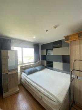 T218 Condo for rent Lumpini Park Rama9, bedroom, beautiful room, fully furnished, washing machine, ready to move in, cheapest price.