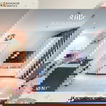  Condo for Rent, Villa Rachatewi 🚀 ใกล้ BTS ราชเทวี 2 นอน 85 sq.m. 40K  ยูนิตกว้างชั้นสูง พร้อมเฟอร์ 💚