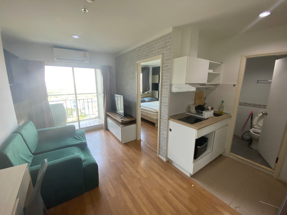 รูป T218 ให้เช่าคอนโด Lumpini Park Rama9 (ลุมพินี พาร์ค พระราม9) 1ห้องนอน ห้องสวย เฟอร์ครบ มีเครื่องซักผ้า พร้อมอยุ่ ราคาถูกที่สุด - รูปที่ 2/10