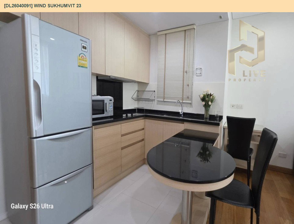รูป DL26040091 ให้เช่าคอนโด วินด์ สุขุมวิท 23 (Wind Sukhumvit 23) ใกล้ MRT สุขุมวิท พร้อมเข้าอยู่ โทรด่วน 0842740999 LineID @523dslwi - รูปที่ 4/9