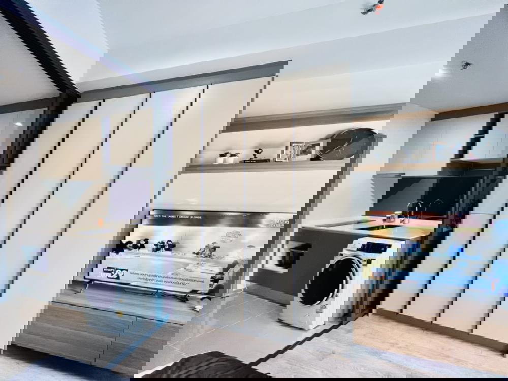 รูป WS6986 🌇 ห้องใหม่ วิวสวนมักกะสัน ชั้นสูง ติด MRT พระราม 9 🌇  ติด Central พระราม 9   ค่าเช่า 18,000 บาท/เดือน🛍️  - รูปที่ 5/7