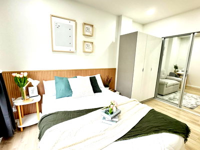 เช่าคอนโด ถนนเลี่ยงเมืองปากเกร็ด : ให้เช่า The Kith Condo แจ้งวัฒนะ ชั้น2 เฟอร์ครบ พร้อมเข้าอยู่