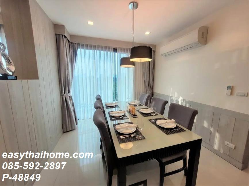 รูป [ห้องหรู 3 นอน วิวเมืองสวย P-48849] ทราเพโซ สุขุมวิท 16 ไซส์ใหญ่ 143 ตรม. ใกล้ MRT ศูนย์สิริกิติ์ 80,000 บาท | line @easythaihome 085-592-2897 - รูปที่ 8/14