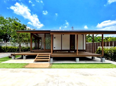 Houses for sale IRPC Public Company Limited : Prefabricated Modular Homes for Sale: Studio House with 1 Bathroom and Built-in Balcony. Construction Services Nationwide.