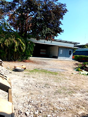 Factory for rent Saraphi Chiang Mai : Affordable land with existing buildings for rent, ideal for business startups and business expansion.