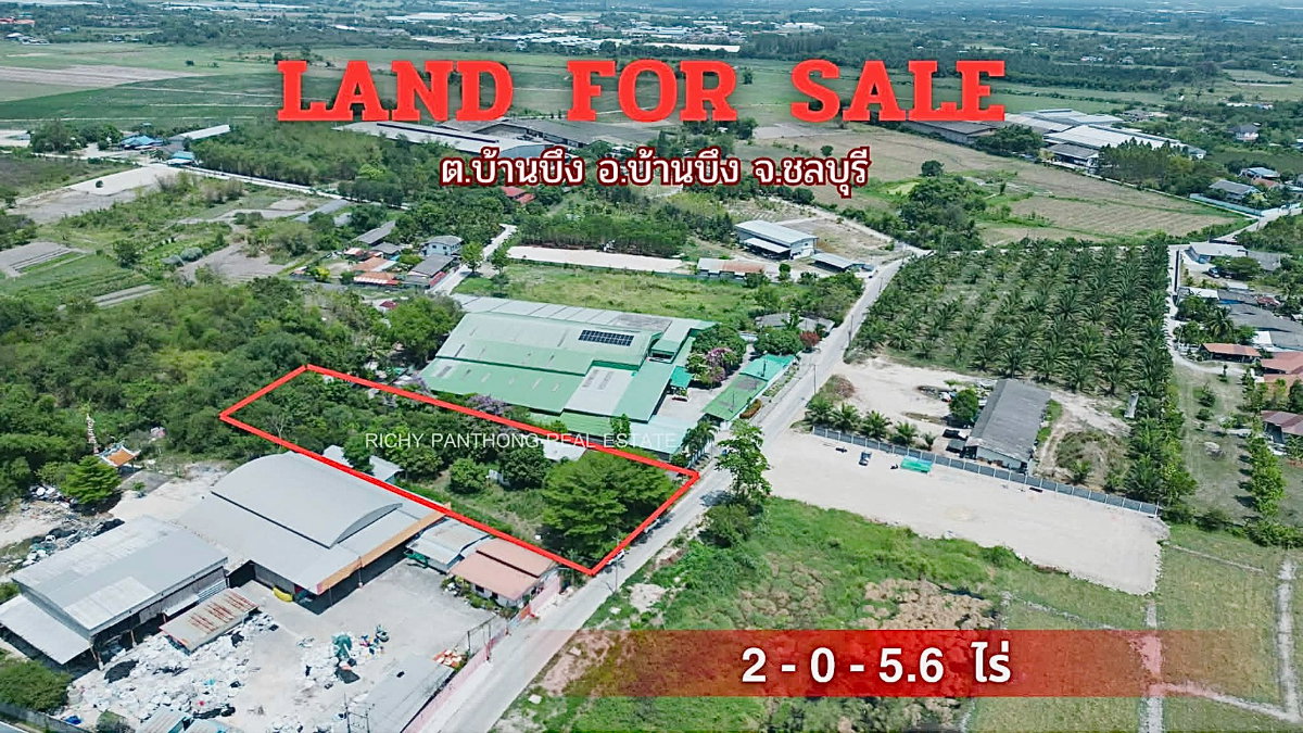 รูป ขายที่ดินพร้อมสิ่งปลูกสร้าง 2-0-5.6 ไร่ ต.บ้านบึง อ.บ้านบึง จ.ชลบุรี - รูปที่ 1/6