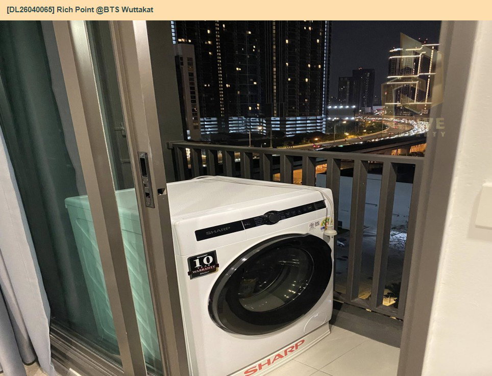 รูป DL26040065 ให้เช่าคอนโด ริชพอยท์ แอท บีทีเอส วุฒากาศ (Rich Point @BTS Wuttakat) ใกล้ BTS วุฒากาศ พร้อมเข้าอยู่ โทรด่วน 0656259498 LineID @257sxzzu - รูปที่ 8/13