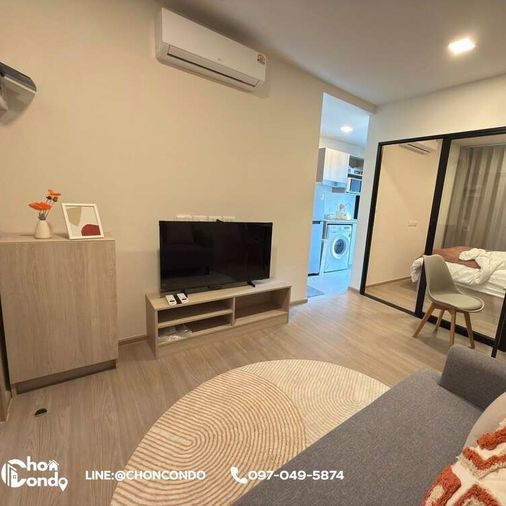 DCondo Sense ชั้น2 ตึกB  ------------ห้องใหม่ + ตกแต่งสวย------------Tel 097-049-5874 (Line: @choncondo มี@ด้วย)