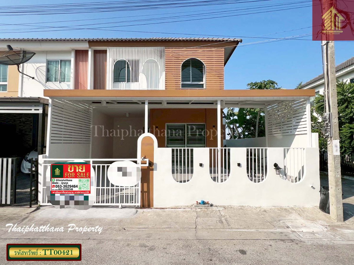 รูป ขายทาวน์เฮ้าส์หลังมุม รีโนเวทใหม่ สวยเกินราคา พฤกษา 106/1 บางปู-ตำหรุ - รูปที่ 1/15