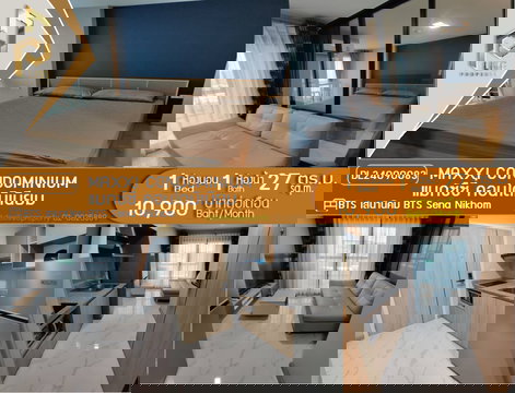 MDL24090083 Condo for rent, MAXXI Condominium, near BTS Senanikom. Ready to move in. Call now 0653619502 Line ID @897iyzll