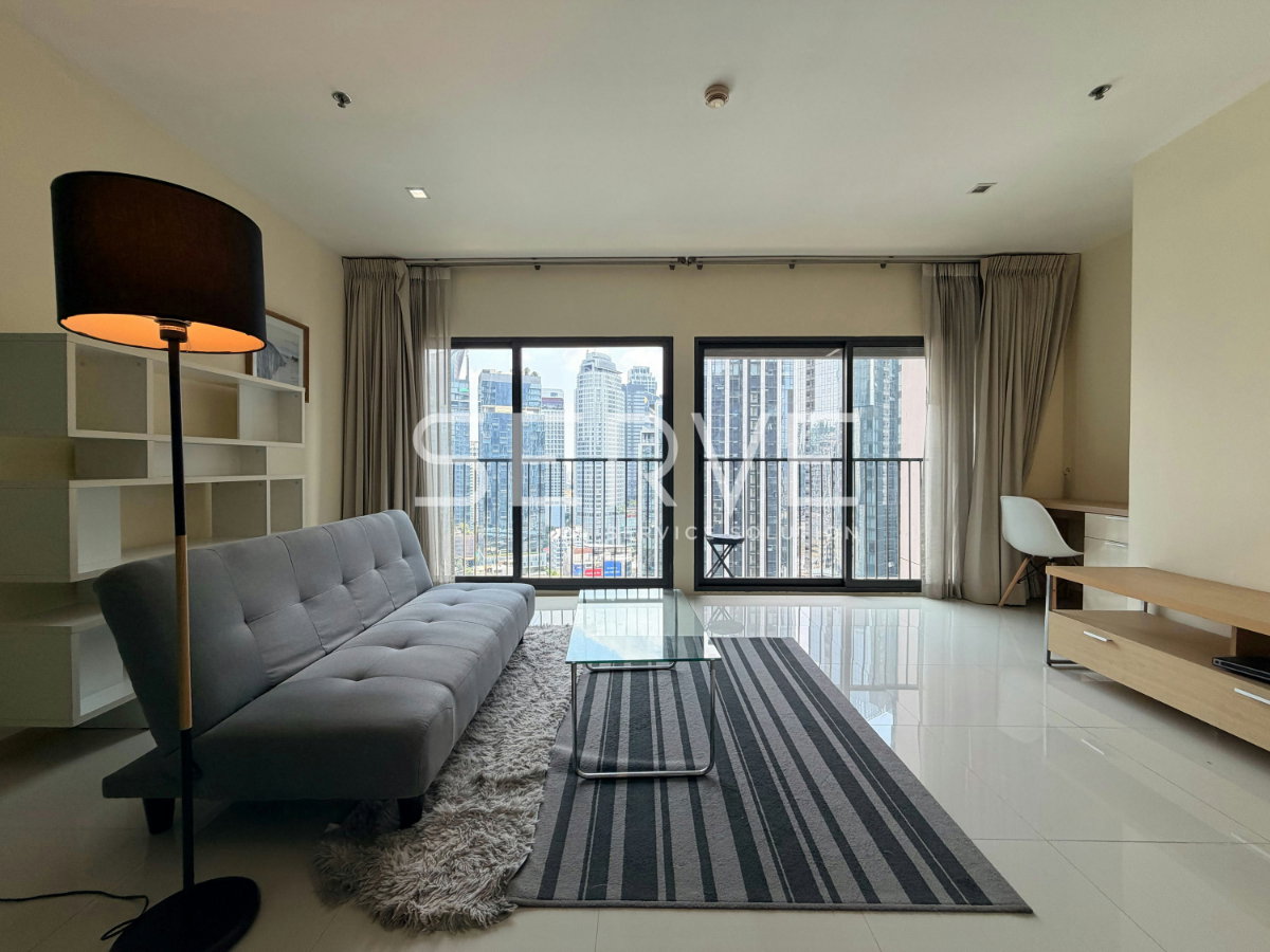 รูป 1 นอน มีอ่าง 51.28 ตร.ม. ชั้นสูง 15+ ทำเลดี คอนโดเชื่อม Skywalk เข้า BTS ทองหล่อ ที่ Noble Remix / ให้เช่าคอนโด - รูปที่ 1/5