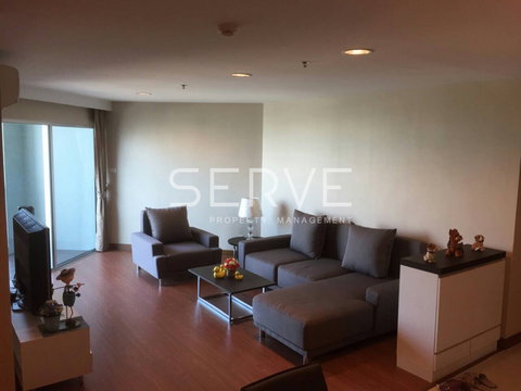 2 Beds with Bathtub Large Room City View Fully furnished Good Location Close To MRT Phra Ram 9  500 m.  @  Belle Grand Rama 9 