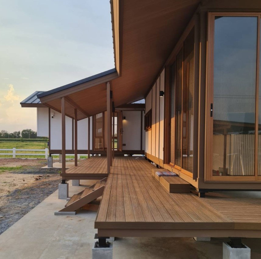 รูป ขายบ้านสำเร็จรูป บ้านโมดูลาร์  1 ห้องนอน 2ห้องน้ำ ระเบียง  รับสร้างทั่วประเทศ - รูปที่ 6/17