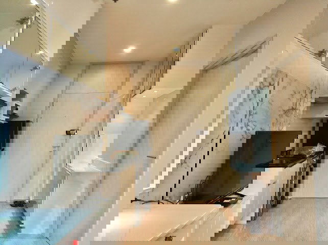 รูป ให้เช่าคอนโด : โนเบิล รีวอล์ฟ รัชดา2 1 ห้องนอน ห้องสวย  บิวท์อินจัดเต็ม เฟอร์ครบ ติดMRTศูนย์วัฒนธรรม ห้องสวยมาก 🔥🔥🔥(Noble Revolve Ratchada2)  - รูปที่ 5/22