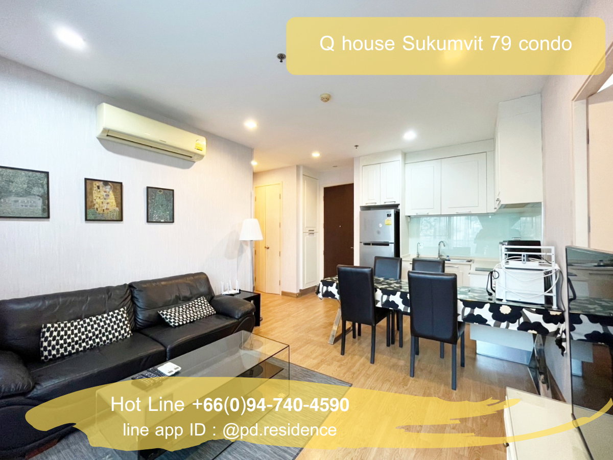 รูป 🅵🅾️🆁 🆁🅴🅽🆃 𝗤 𝗛𝗼𝘂𝘀𝗲 𝗦𝘂𝗸𝗵𝘂𝗺𝘃𝗶𝘁 𝟳𝟵 2 ห้องนอน 2 ห้องน้ำ  ขนาด 60 ตร.ม. 35,000 บาท / เดือน - รูปที่ 2/12