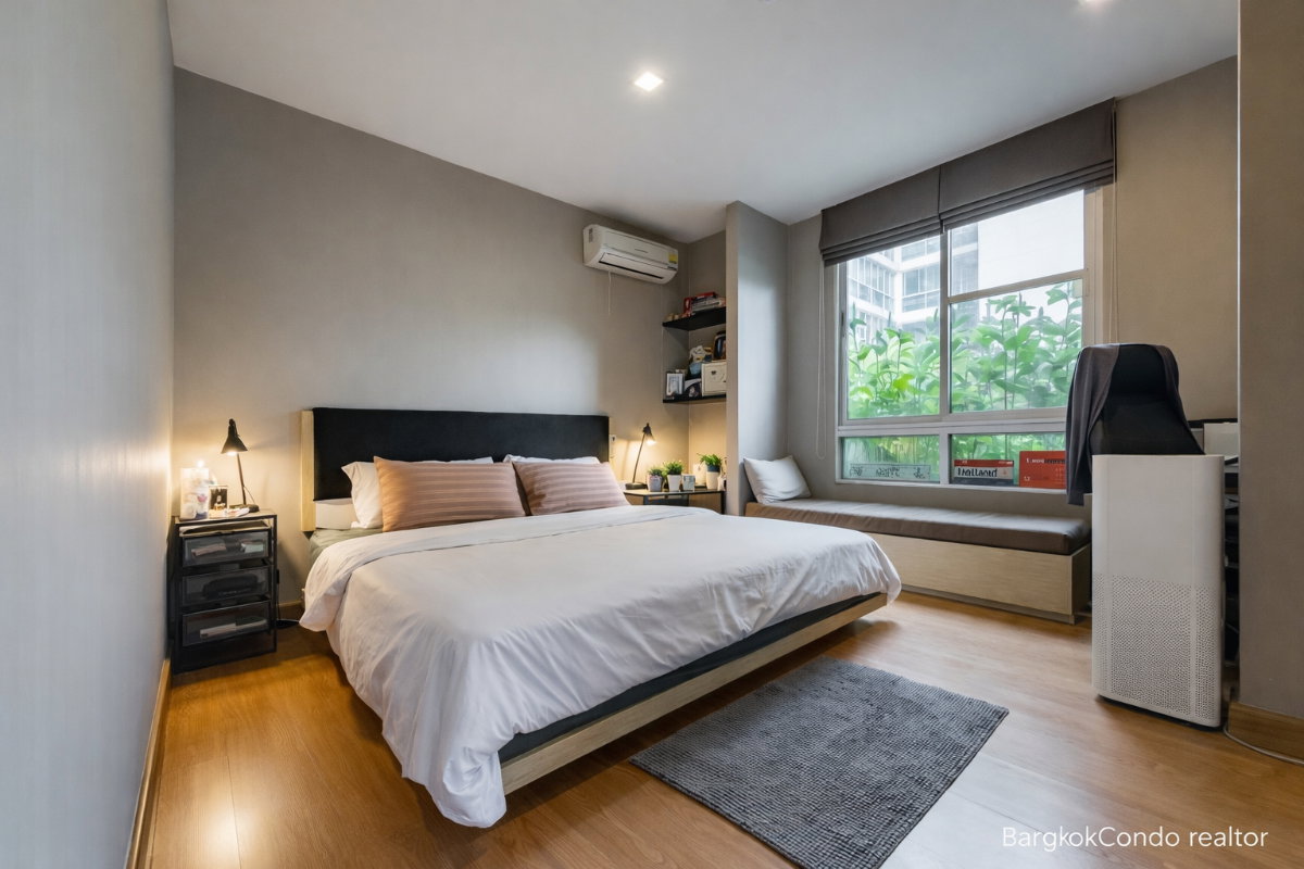 picture 🍀🍀 Cozy Room 🌸🌼 For Rent 📌 Tree Condo Sukhumvit 52 (Line: @rent2022) | Near BTS On Nut  ✨ Ready to move in! ✨ 📌 Ref Code: A11033 - 2/15