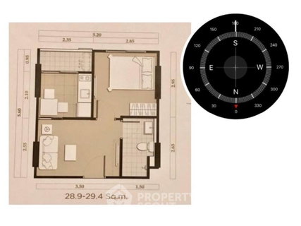 รูปภาพ คอนโด 1-ห้องนอน ที่ เมโทรลักซ์ โรสโกลด์ พหล - สุทธิสาร ใกล้ BTS สะพานควาย (ID 303909)