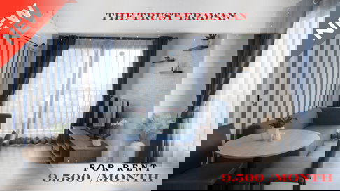 🍀🍀 Fully furnished💝 ให้เช่า📌 เดอะ ทรัสต์ เอราวัณ (Line:@rent2022)BTS เอรวัณ✨พร้อมเข้าอยู่🔖A11016