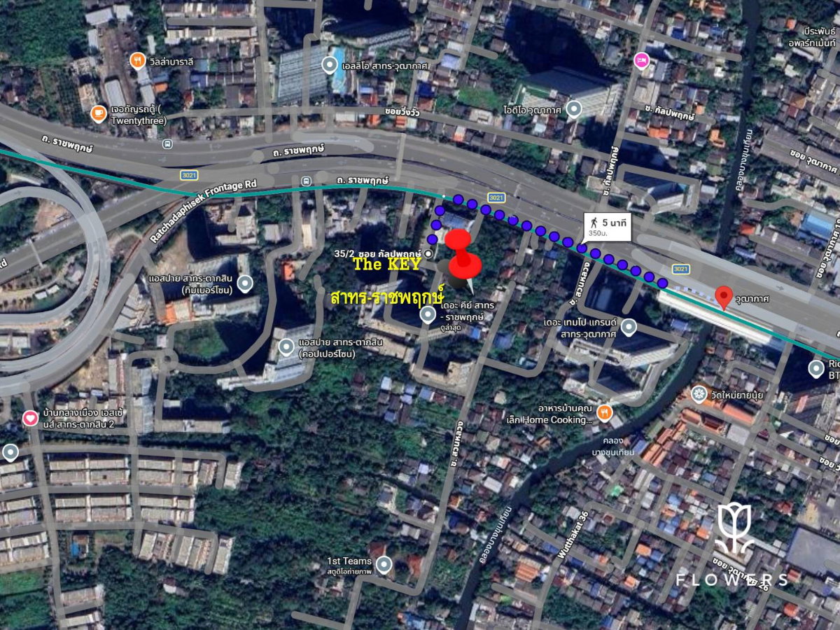 รูป ✅✅ปล่อยเช่า คอนโดเดอะ คีย์ สาทร-ราชพฤกษ์ สถานีรถไฟฟ้าวุฒากาศ(BTS) - รูปที่ 17/17