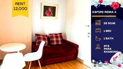 Condos for rent Kluai Nam Thai : ✨ City-View Condo in Prime Rama 4 Location! 🏙️ Aspire Rama 4 | Ready to move in