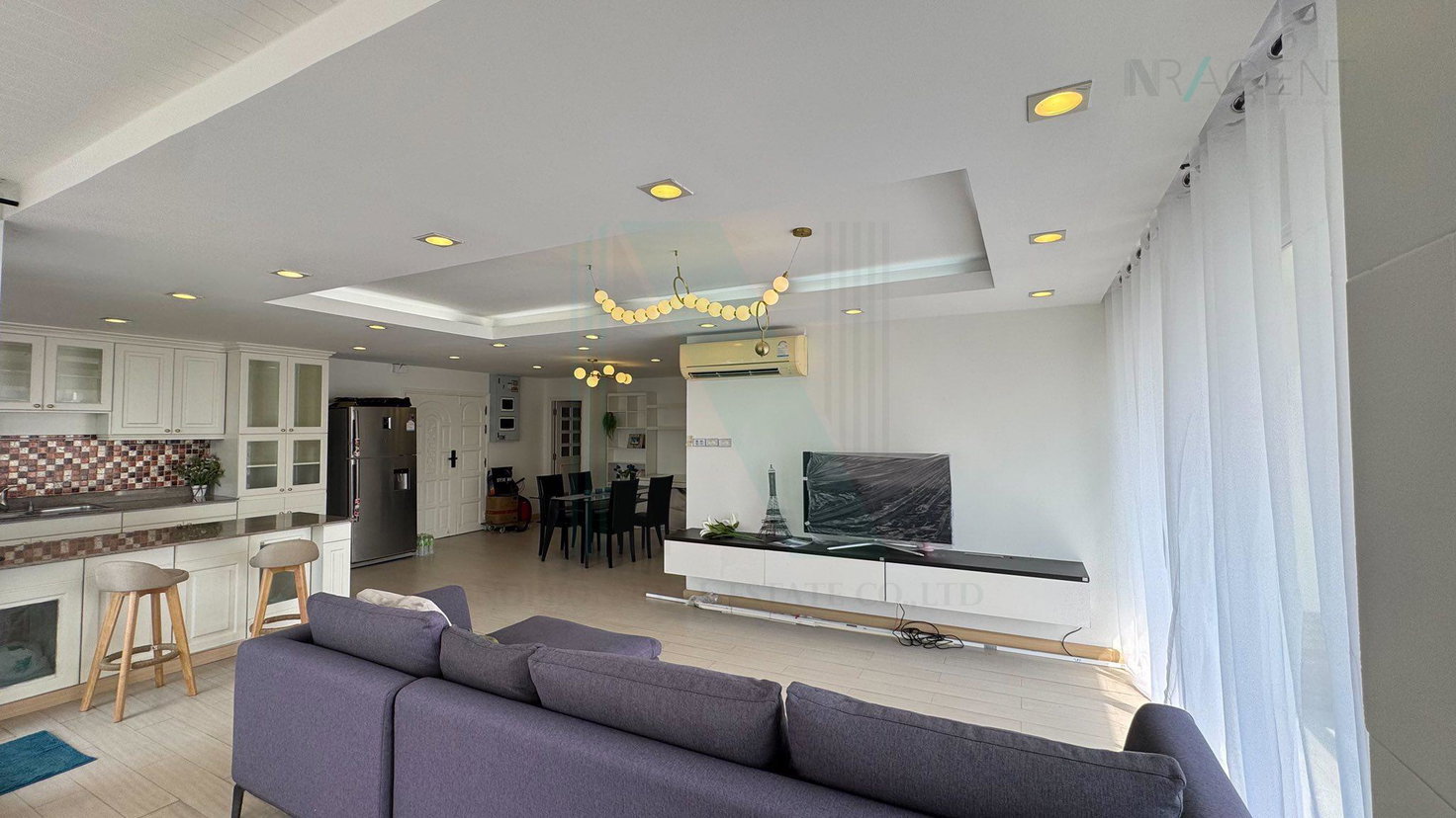 รูป 🎉 ให้เช่าคอนโด ศรีวรา แมนชั่น 1 อาคาร 1 ชั้น 21 3 ห้องนอน ขนาด 150 ตรม ใกล้ บิ๊กซี รัชดาภิเษก - รูปที่ 4/8