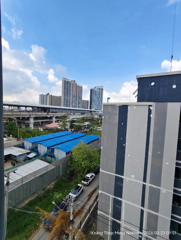 รูป ให้เช่าห้องแต่งพร้อม เฟอร์ครบ ห้องใหญ่ วิวดี ราคาถูก ใกล้ ARL และ MRT สถานีหัวหมาก - รูปที่ 15/15