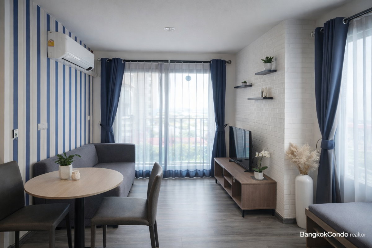 รูป 🍀🍀 Fully furnished💝 ให้เช่า📌 เดอะ ทรัสต์ เอราวัณ (Line:@rent2022)BTS เอรวัณ✨พร้อมเข้าอยู่🔖A11016 - รูปที่ 6/11