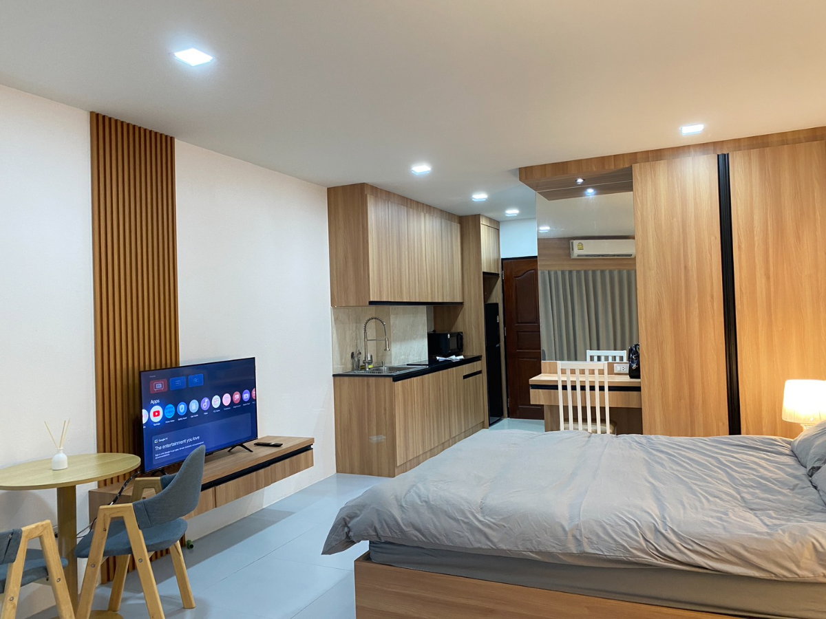 รูป ให้เช่าวิวทะเล1 คอนโด  30 ตารางเมตร พัทยา มีรถประจำทางผ่าน - รูปที่ 2/10